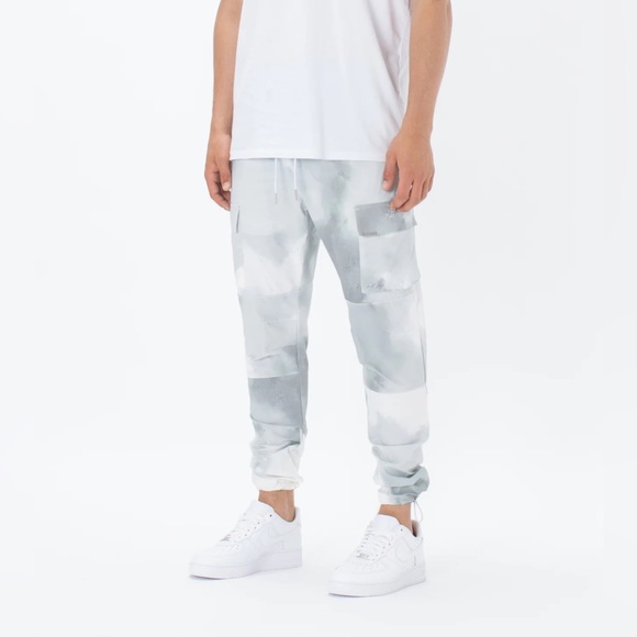 ZANEROBE Jumpshot Jogger Army Cargo Pocket Pant in White Camo (30) NEW WITH TAGS - Picture 7 of 12